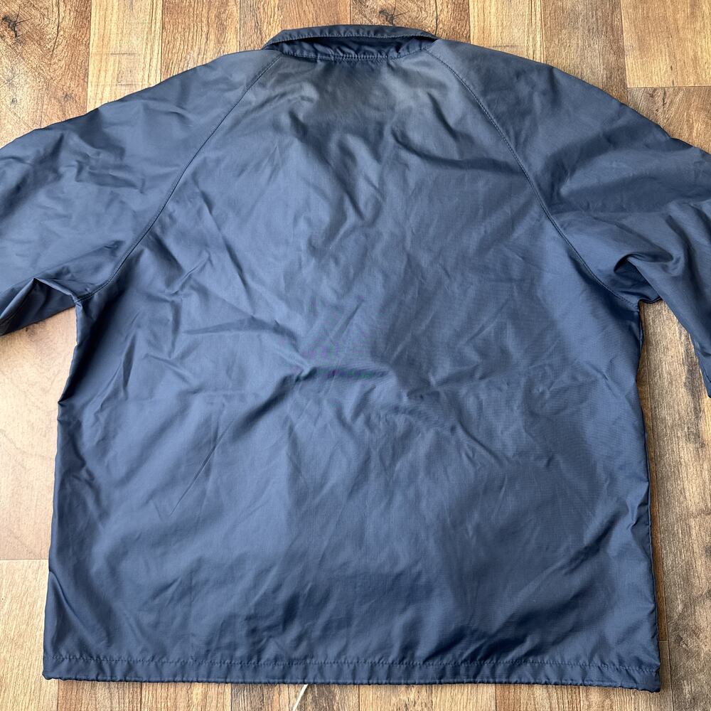 Vintage 80s Lacoste Jacket Men's Large‎ Blue Windbreaker Waterproof Golf 6067 - Picture 3 of 13
